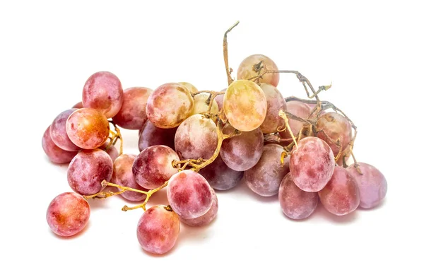 Ripe Bunch Grapes White Background — Stock Photo, Image