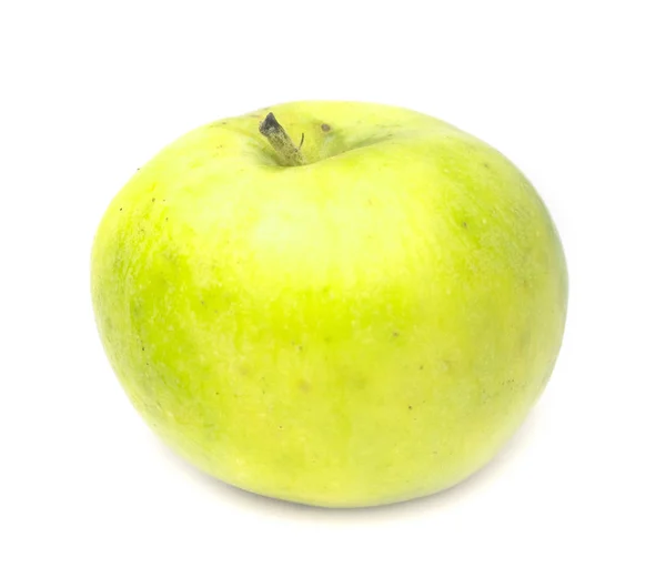 Moget Äpple Vit Bakgrund — Stockfoto