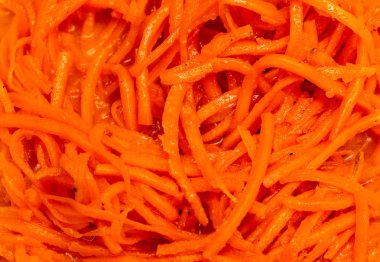 Kore havuç salatası arka plan tam kare görüntü