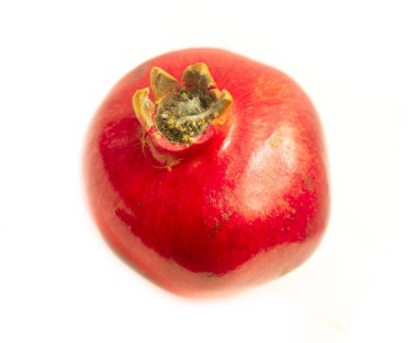 Nar kırmızı beyaz arka plan üzerinde izole