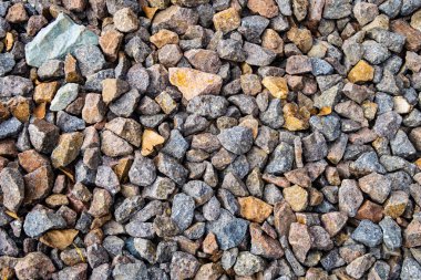 tam kare görünümü yol ezilmiş taş yol