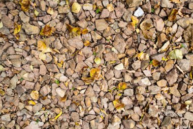 tam kare görünümü yol ezilmiş taş yol
