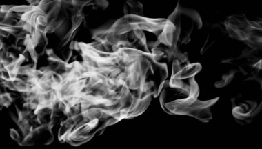 siyah bir arka plan beyaz duman alev