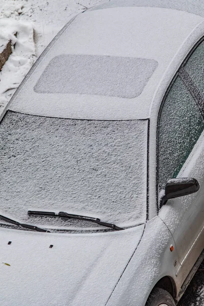 Samochód Snow Zima — Zdjęcie stockowe
