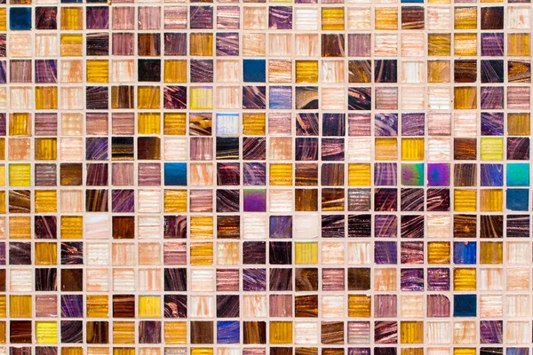 Carreaux Multicolores Mosaïque Fond Mural — Photo