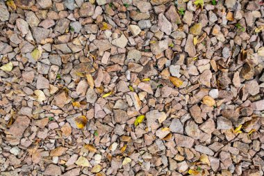 tam kare görünümü yol ezilmiş taş yol