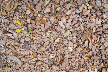 tam kare görünümü yol ezilmiş taş yol