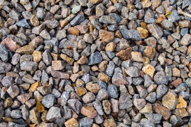 tam kare görünümü yol ezilmiş taş yol