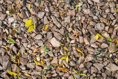 tam kare görünümü yol ezilmiş taş yol