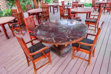 ahşap masa sandalye, eski iç