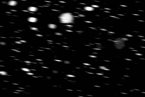 Білі Крапки Сніг Русі Чорному Тлі Розмитий — стокове фото