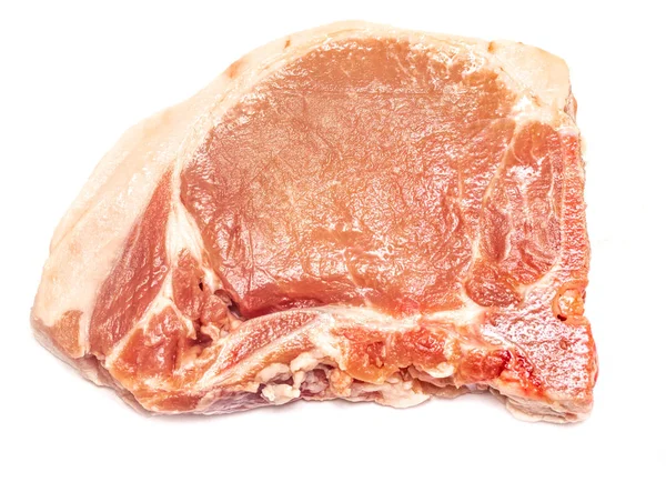 Raw Meat Steak White Background — Stock Photo, Image