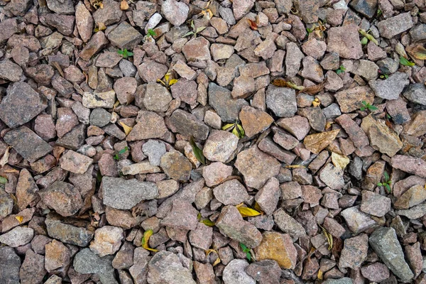 Full Frame View Road Crushed Stone Road — Stock Photo, Image