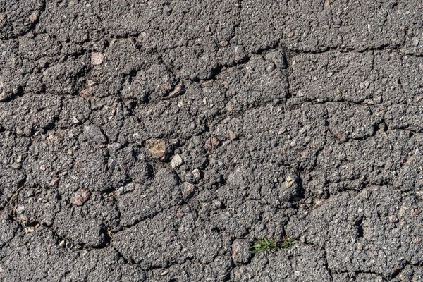 Gammal Asfalt Bakgrund Med Spricka — Stockfoto