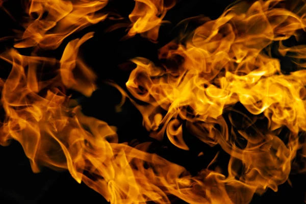 Fire Flames Black Background Royalty Free Stock Images