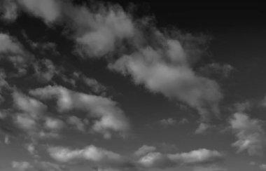 Siyah arkaplanda bulutlar