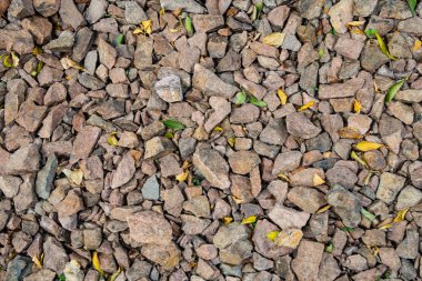 tam kare görünümü yol ezilmiş taş yol