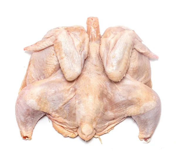 Tavuk Karkas Beyaz Bir Arka Plan Üzerinde — Stok fotoğraf