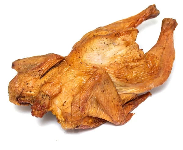 Ayam Asap Latar Belakang Putih — Stok Foto