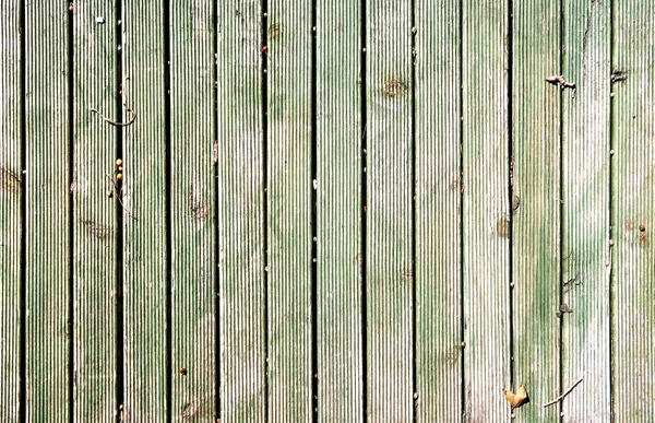 Dřevěná Konstrukce Staré Zelené Barvy — Stock fotografie