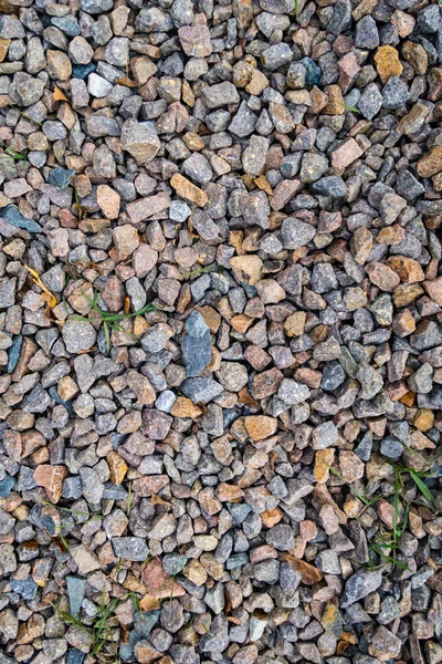 砕いた石道路のフルフレーム ビュー — ストック写真