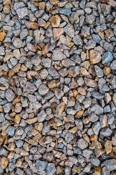 Zobacz Pełną Klatkę Road Kruszony Kamień Drogi — Zdjęcie stockowe
