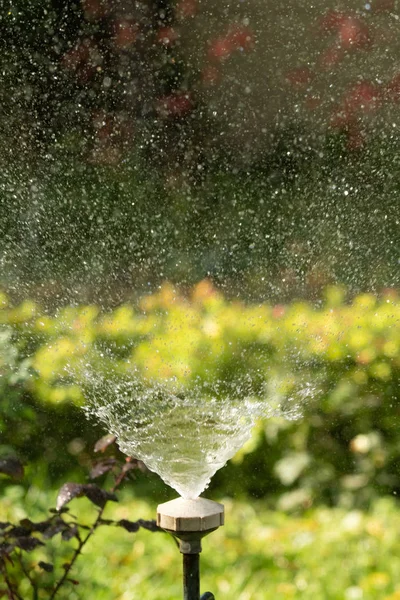Defocused Splashing Water Blurred Drops Bokeh Nature — Stock Photo, Image