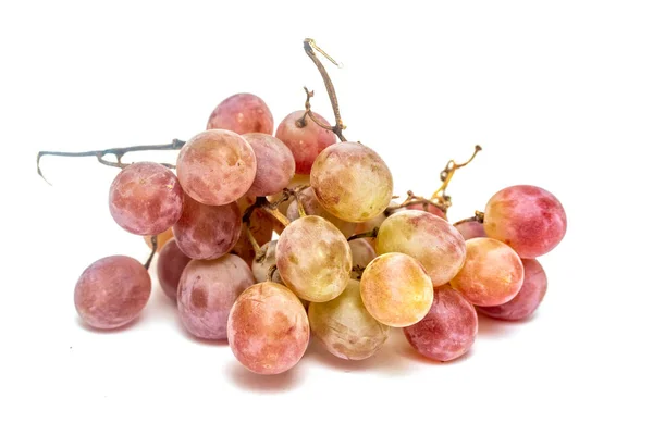 Ripe Bunch Grapes White Background — Stock Photo, Image