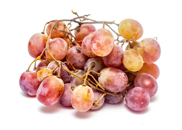 Ripe Bunch Grapes White Background — Stock Photo, Image