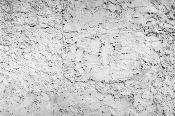 Oude Ruwe Witte Betonnen Muur Achtergrond — Stockfoto