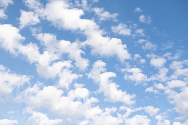 Blauwe Lucht Met Witte Wolken Natuur Achtergrond — Stockfoto