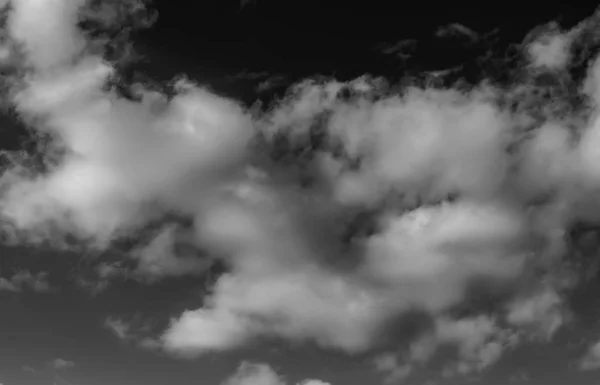 Nubes Sobre Fondo Negro — Foto de Stock