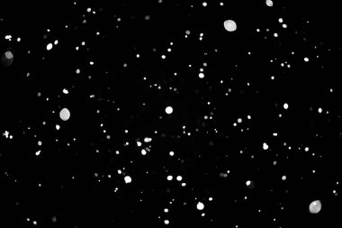 siyah kar bokeh arka plan üzerinde beyaz noktalar