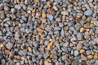 tam kare görünümü yol ezilmiş taş yol