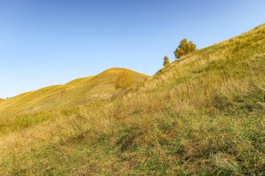 Sonbahar bozkır hills doğa gökyüzü manzara