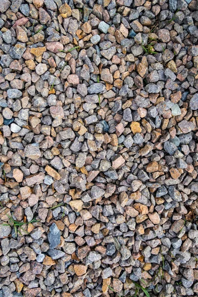砕いた石道路のフルフレーム ビュー — ストック写真