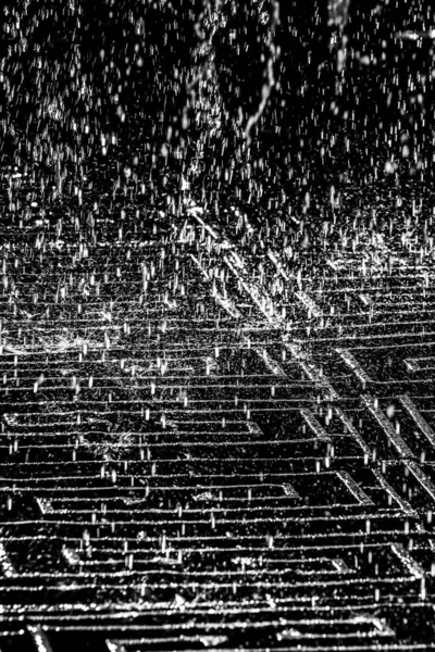 Water Splash Dark Drops Water Flying Defocused Bokeh — Stock Photo, Image