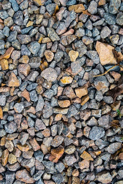 Zobacz Pełną Klatkę Road Kruszony Kamień Drogi — Zdjęcie stockowe