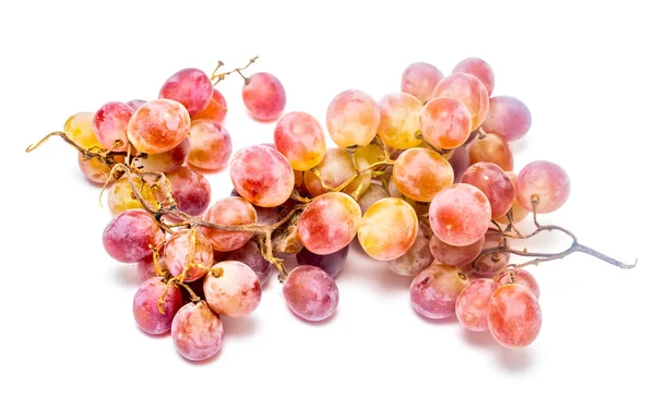 Ripe Bunch Grapes White Background — Stock Photo, Image