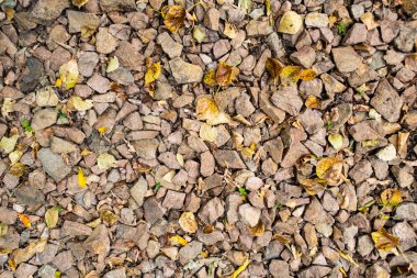 tam kare görünümü yol ezilmiş taş yol
