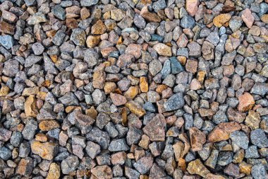 tam kare görünümü yol ezilmiş taş yol