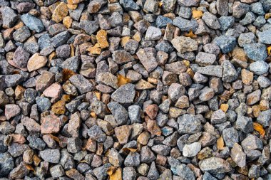 tam kare görünümü yol ezilmiş taş yol