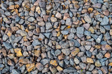 tam kare görünümü yol ezilmiş taş yol