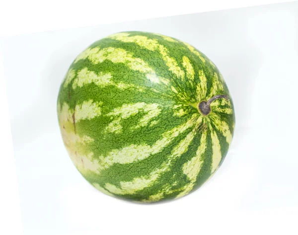 Watermelon Green White Background — Stock Photo, Image