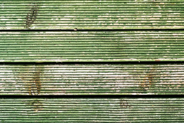 Struttura Legno Vecchia Vernice Verde — Foto Stock