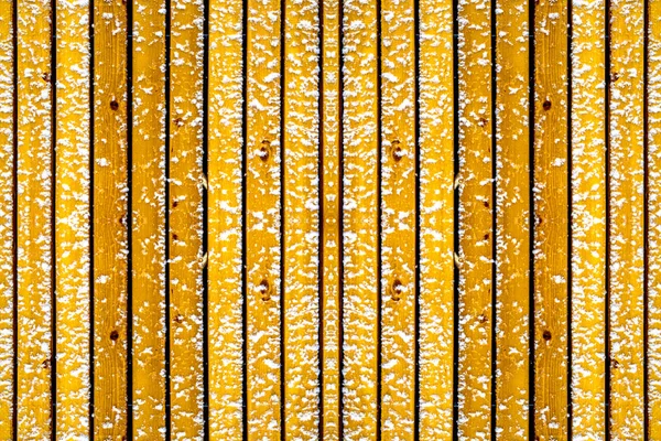 Houten Plank Hek Achtergrond Textuur Winter — Stockfoto