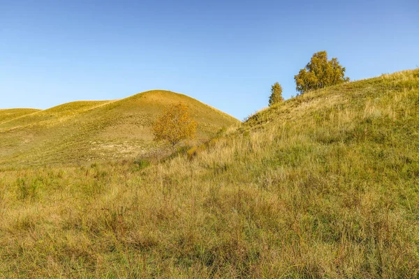 Paysage Automne Steppe Collines Ciel Nature — Photo