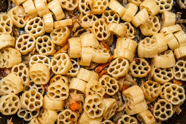 Pasta Fried Pan — Stock Photo, Image