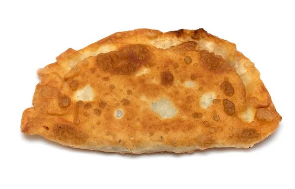 Fried Pies Meat White Background — Stock Photo, Image