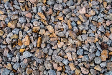 tam kare görünümü yol ezilmiş taş yol